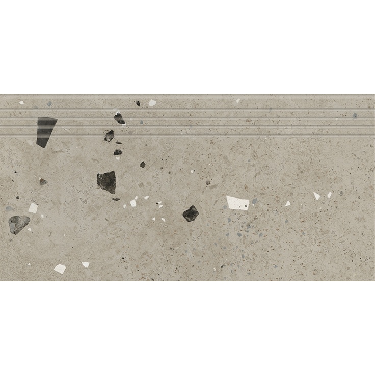 Kerranova Etagi K-2014/MR/st01/294x600x9 Gray Beige Ступень 29,4x60 см, Россия, под камень  - фото 1