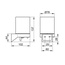 Keuco Aveno 14652379000 Матовый черный Дозатор для жидкого мыла 10,2x7,8x13,7 см, Германия - фото 2