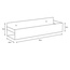 Keuco Universal 10966-BRB Бронза брашированная Полка 10x35x8 см, Германия - фото 2