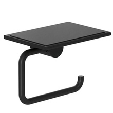 Kludi Vela R 5897139 С полкой для телефона, Черный матовый Держатель туалетной бумаги 10x13,9x11,1 см, Германия - фото 1 Kludi Vela R 5897139 С полкой для телефона, Черный матовый Держатель туалетной бумаги 10x13,9x11,1 см, Германия - фото 1 - фото 1