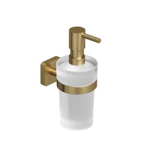 Kludi Vela S 25976N0 Брашированное золото Дозатор для жидкого мыла 11,7x7,2x18 см, Германия - фото 1 - фото 1