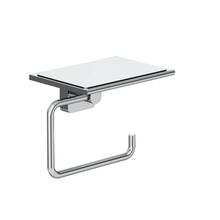 Kludi Vela S 2597105 С полкой Хром Держатель туалетной бумаги 10x13,9x11,2 см, Германия - фото 1 - фото 1