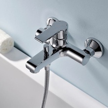 Koller Pool Kvadro Arc KA0100 Для ванны Хром Смеситель 21,8x3,5x37,6 см, для ванны, Австрия - фото 1 - фото 2