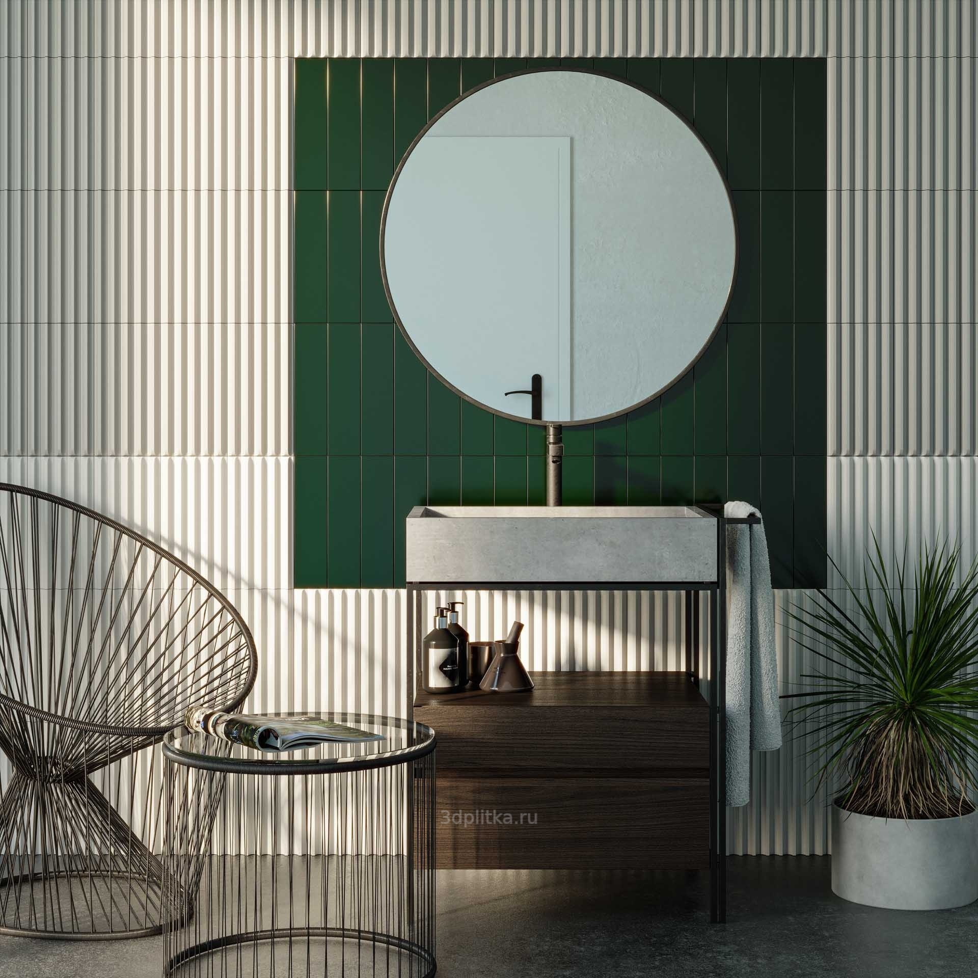 La Diva Celeste 7,5x15, керамика, Италия - фото интерьера 1