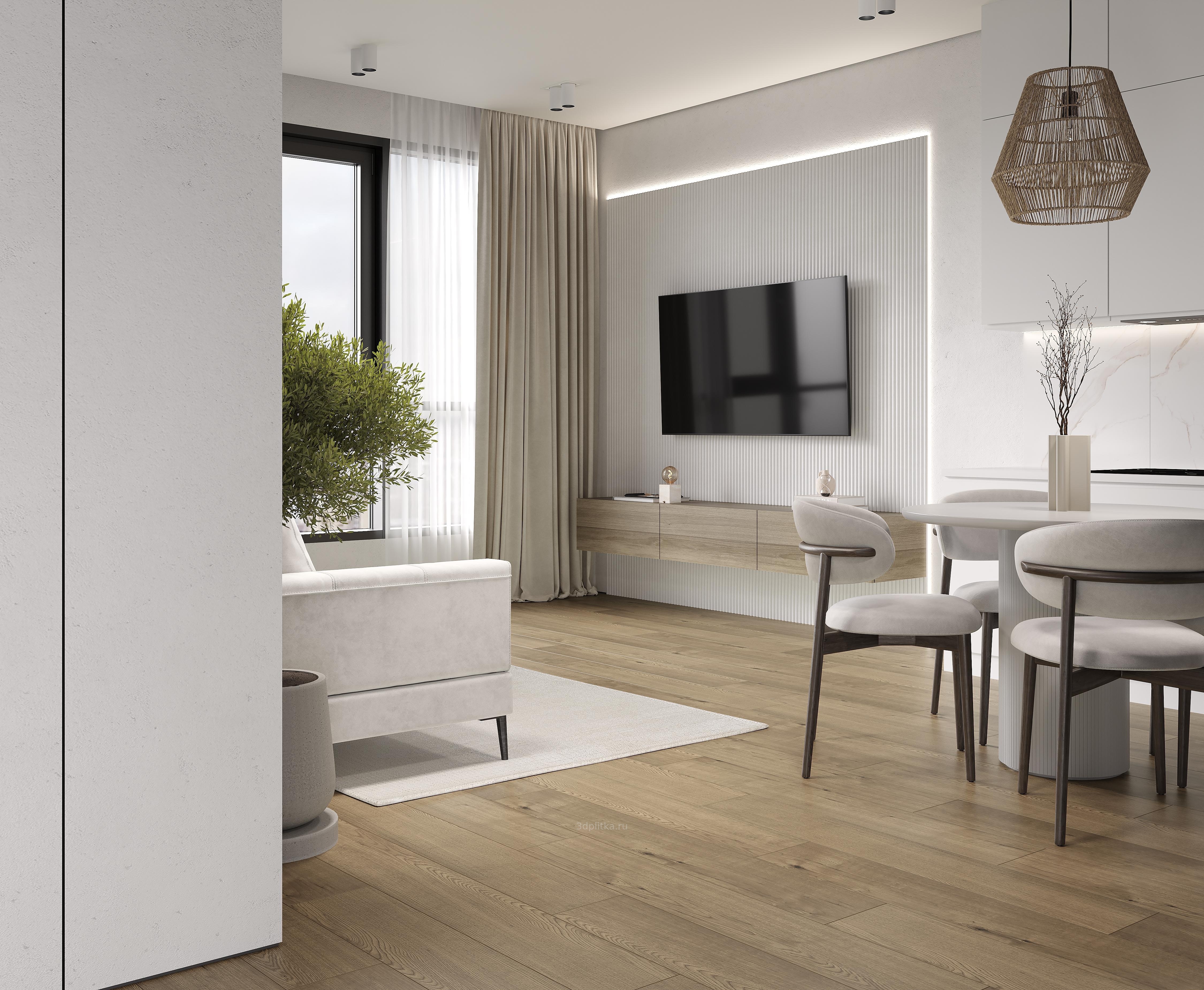 Laparet Bio 20x120 см, керамогранит, Индия, под дерево - фото интерьера 1