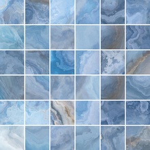 Laparet Blues Голубой 30 Мозаика 30x30 см, для ванной, стиль: современный, цвет: синий, Россия, под мозаику - фото 1 - фото 1