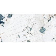 Laparet Crackstone Aqua Бирюзовый лаппатированный шайн Керамогранит 60x120 см, Индия, под мрамор - фото 1 - фото 1