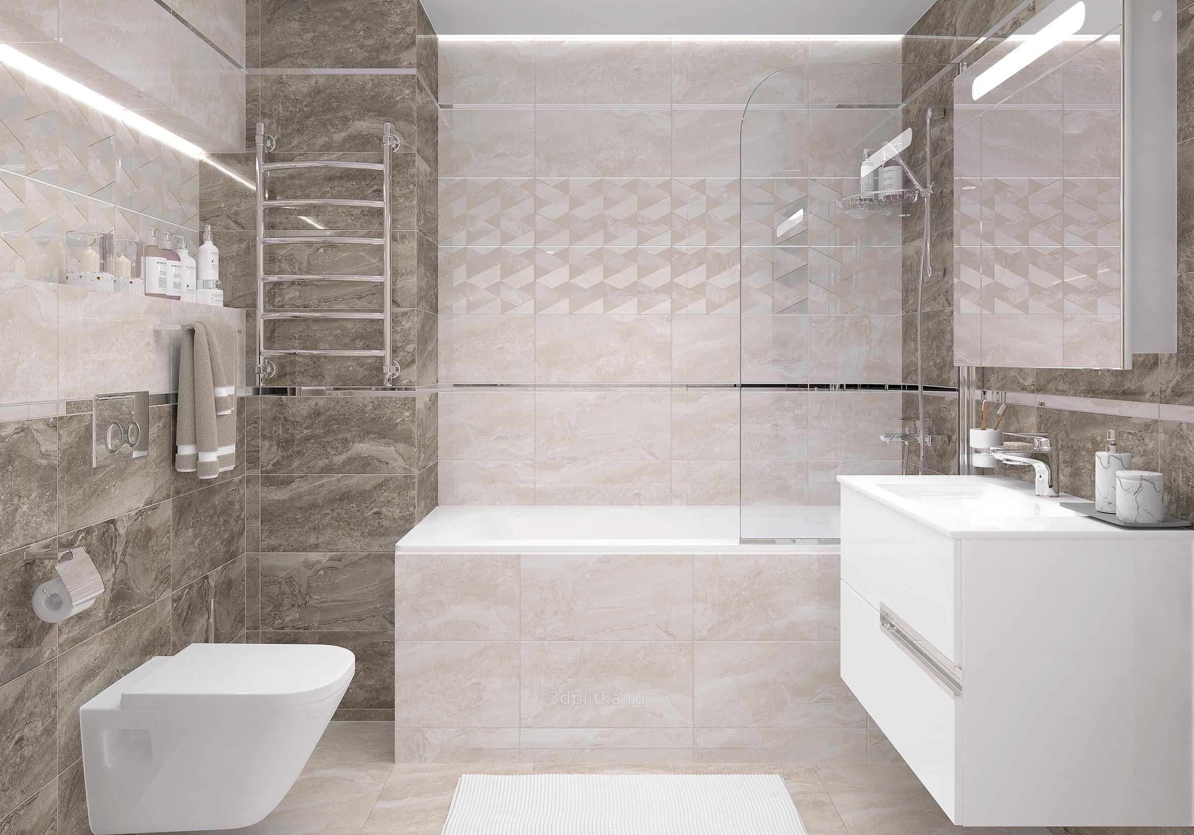 Laparet Gregory 25x50, металл, Индия, под камень  - фото интерьера 1