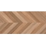 Laparet Wood Canarium Chevron M тёмно-бежевый матовый карвинг Керамогранит 60x120 см, Индия, под дерево - фото 1