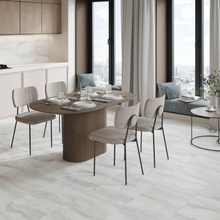 Lasselsberger (LB-Ceramics) Проталина 45x45 см, керамогранит, Россия, под мрамор, матовая - фото интерьера 1 - фото 1