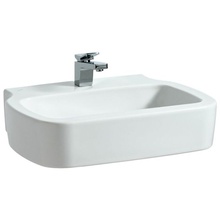 Laufen Palomba 8.1280.5.400.104.1 65x50 с 1 отверстием для смесителя, с покрытием LCC Раковина 50x65x20 см, Швейцария - фото 1 - фото 1