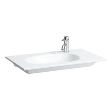 Laufen Palomba 8.1780.4.000.114.1 80x48 см с 1 отверстием для смесителя справа Раковина 48x80x12 см, Швейцария - фото 1 - фото 1