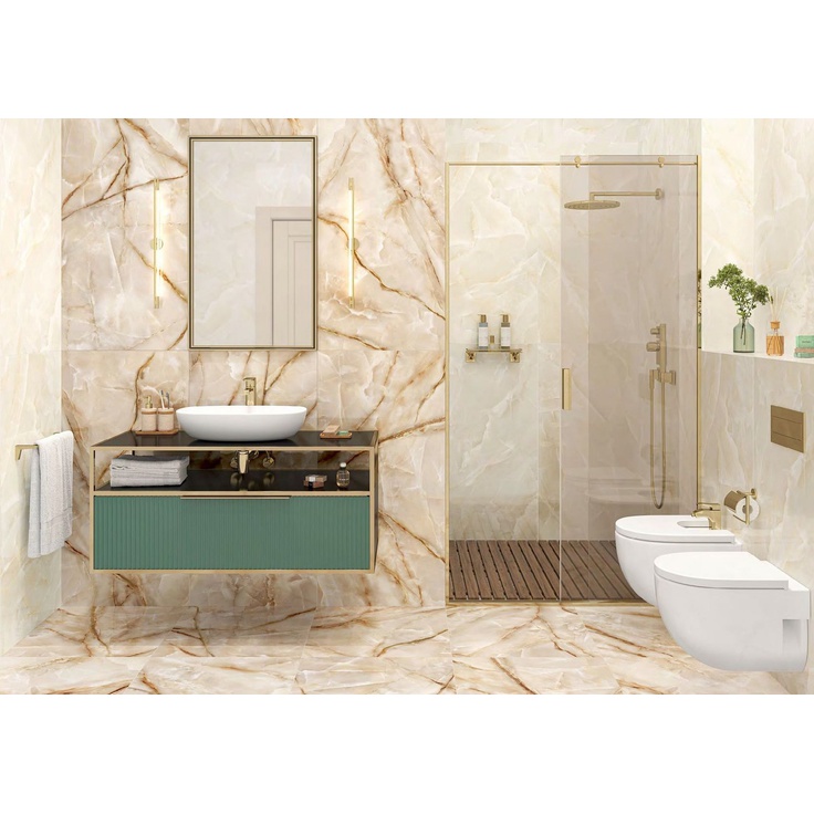 6060ORO11P Onyx Royal Latte Полированный 60x60 керамогранит от LCM