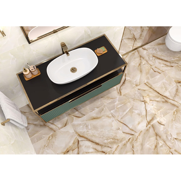 6060ORO11P Onyx Royal Latte Полированный 60x60 керамогранит от LCM