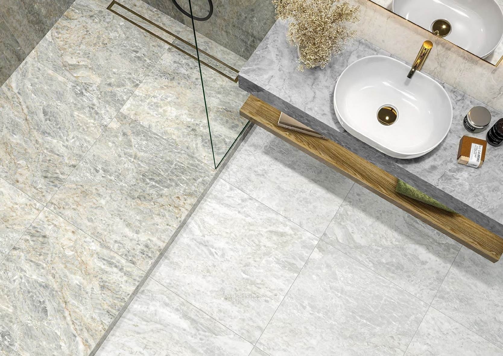 LCM Sirius 60x60 см, керамогранит, Индия, под камень  - фото интерьера 1