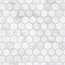 Leedo Pietrine Hexagonal Dolomiti Bianco hex 18x30х6 Matt Мозаика 28,5x30,5 см, Китай, под мозаику - фото 1