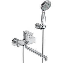 Lemark Aura LM0651CH Для ванны с душем Хром Смеситель 34,8x21,4x16,2 см, для ванны, Чехия - фото 1 - фото 1