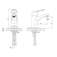 Lemark Partner LM6506C Для раковины Хром глянцевый Смеситель 12,6x4,9x13,5 см, для раковины, Чехия - фото 1 - фото 2