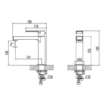 Lemark plus Grace LM1537C Для раковины Хром Смеситель 18x5x18,3 см, для раковины, Чехия - фото 1 - фото 2
