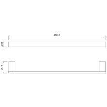 Lemark Smooth Line 9782023 Черный матовый 61 Полотенцедержатель 7,5x61x3 см, Чехия - фото 1 - фото 4