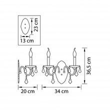 Lightstar Classic 700624 Бра 34x36,5 см, Италия - фото 1 - фото 3