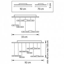 Lightstar Favo LED 750262 Потолочный светильник 92x33x150 см, Италия - фото 1 - фото 2
