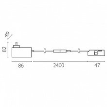 Lightstar Linea LP48W506197 Комплектующее для светильников 250x4,9x8,2 см, Италия - фото 1 - фото 3