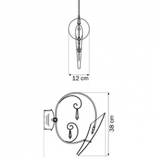 Lightstar Scarabeo 755614 Бра 12x37 см, Италия - фото 1 - фото 3