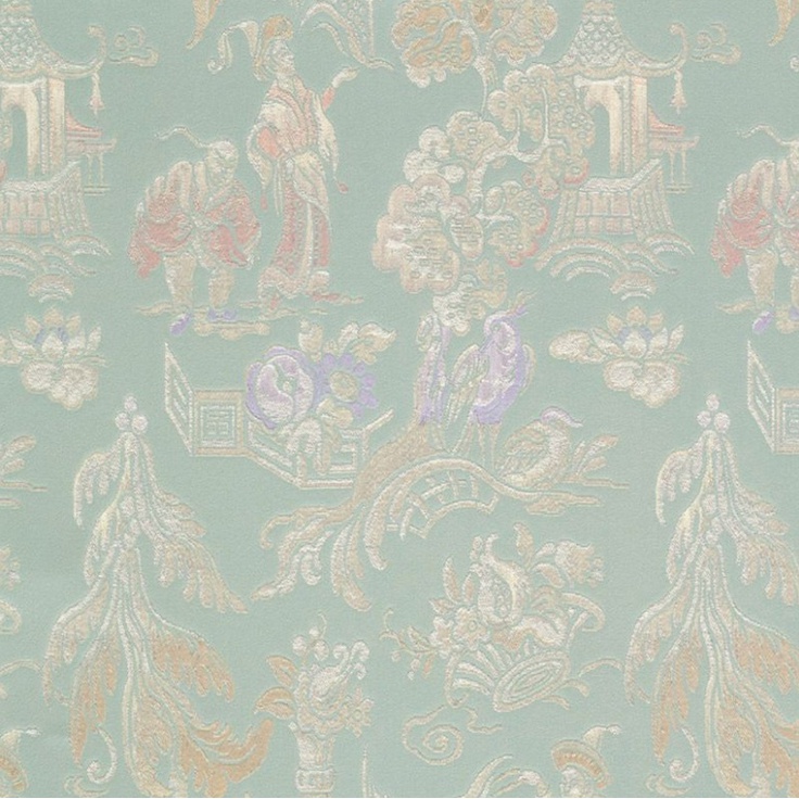 Limonta (Domus Parati) Heritage 33603 Сюжет Виниловые обои 1005x70 см, цвет: зеленый, Италия - фото 1