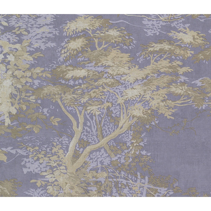 Limonta (Domus Parati) Heritage 33915 Растения Виниловые обои 1005x70 см, цвет: синий, Италия - фото 1