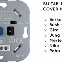 Lucide Recessed Wall Dimmer Nl 50000/00/31 Комплектующее для светильников 7,6x7,5x5,1 см, Бельгия - фото 1 - 3 Lucide Recessed Wall Dimmer Nl 50000/00/31 Комплектующее для светильников 7,6x7,5x5,1 см, Бельгия - фото 1 - фото 3