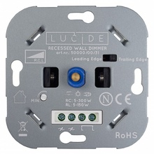 Lucide Recessed Wall Dimmer Nl 50000/00/31 Комплектующее для светильников 7,6x7,5x5,1 см, Бельгия - фото 1 - 2 Lucide Recessed Wall Dimmer Nl 50000/00/31 Комплектующее для светильников 7,6x7,5x5,1 см, Бельгия - фото 1 - фото 2