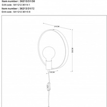 Lucide Reflex 36213/31/72 Бра 31x30 см, Бельгия - фото 1 - фото 4