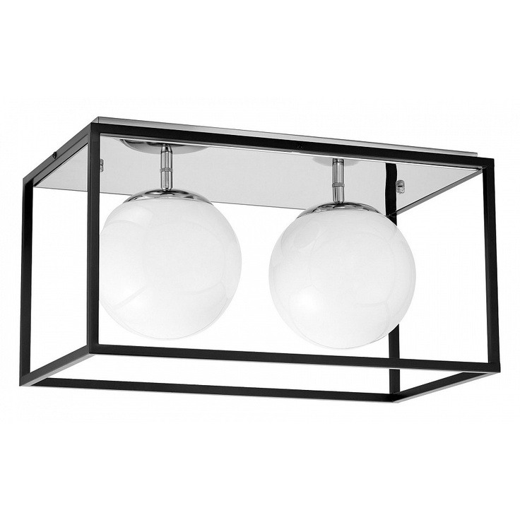 Lumina Deco LDC 8060-2 CHR+BK Потолочный светильник 45x25x24 см, Польша - фото 1 Lumina Deco LDC 8060-2 CHR+BK Потолочный светильник 45x25x24 см, Польша - фото 1