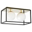 Lumina Deco LDC 8060-2 F.GD+BK Потолочный светильник 45x25x24 см, Польша - фото 4 Lumina Deco LDC 8060-2 F.GD+BK Потолочный светильник 45x25x24 см, Польша - фото 4