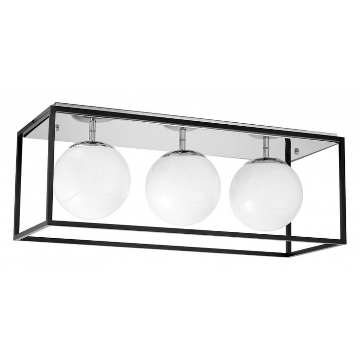Lumina Deco LDC 8060-3 CHR+BK Потолочный светильник 65x25x24 см, Польша - фото 1 Lumina Deco LDC 8060-3 CHR+BK Потолочный светильник 65x25x24 см, Польша - фото 1