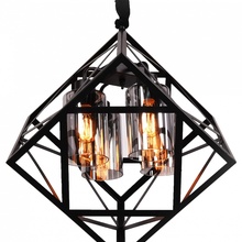 Lumina Deco Brutte LDP 11339-4 BK Люстра подвесная Польша - фото 1 - фото 4