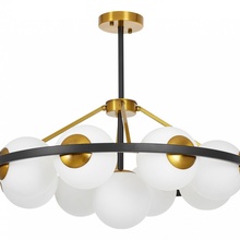 Lumina Deco Donzano LDP 8034-9 BK+WT Люстра Польша - фото 1 - фото 3