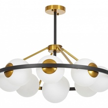 Lumina Deco Donzano LDP 8034-9 BK+WT Люстра Польша - фото 1 - фото 2