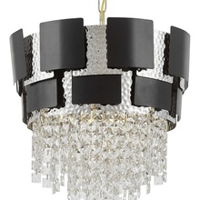 Lumina Deco Kruvia LDP 7045-400 BK+CHR Люстра подвесная Польша - фото 1 - фото 3