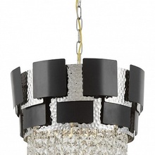 Lumina Deco Kruvia LDP 7045-400 BK+CHR Люстра подвесная Польша - фото 1 - фото 2