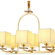 Lumina Deco Liniano LDP 17100-6 GD Люстра подвесная 66x97 см, Польша - фото 1 - фото 3