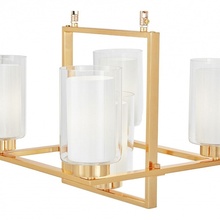 Lumina Deco Lino LDP 1239-5 F.GD Люстра подвесная 37x37x40 см, Польша - фото 1 - фото 3