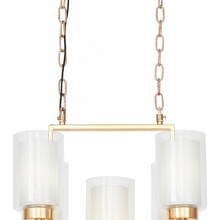 Lumina Deco Lino LDP 1239-5 F.GD Люстра подвесная 37x37x40 см, Польша - фото 1 - фото 4