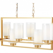 Lumina Deco Lino LDP 1239-8 F.GD Люстра подвесная 72x30x40 см, Польша - фото 1 - фото 3