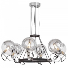 Lumina Deco Marseo LDP 9110-6 BK+CHR Люстра подвесная Польша - фото 1 - фото 2