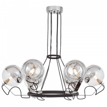 Lumina Deco Marseo LDP 9110-6 BK+CHR Люстра подвесная Польша - фото 1 - фото 3