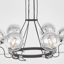 Lumina Deco Marseo LDP 9110-6 BK+CHR Люстра подвесная Польша - фото 1 - фото 4