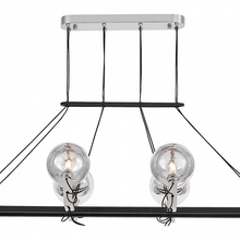 Lumina Deco Marseo LDP 9110-8-PR BK+CHR Люстра подвесная 120x40x45 см, Польша - фото 1 - фото 3