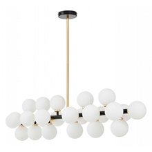 Lumina Deco Marsiada LDP 6033-24 BK+GD Люстра 120x25 см, Польша - фото 1 - фото 1